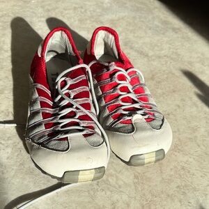 Tsubo Red and White Athletic Shoes